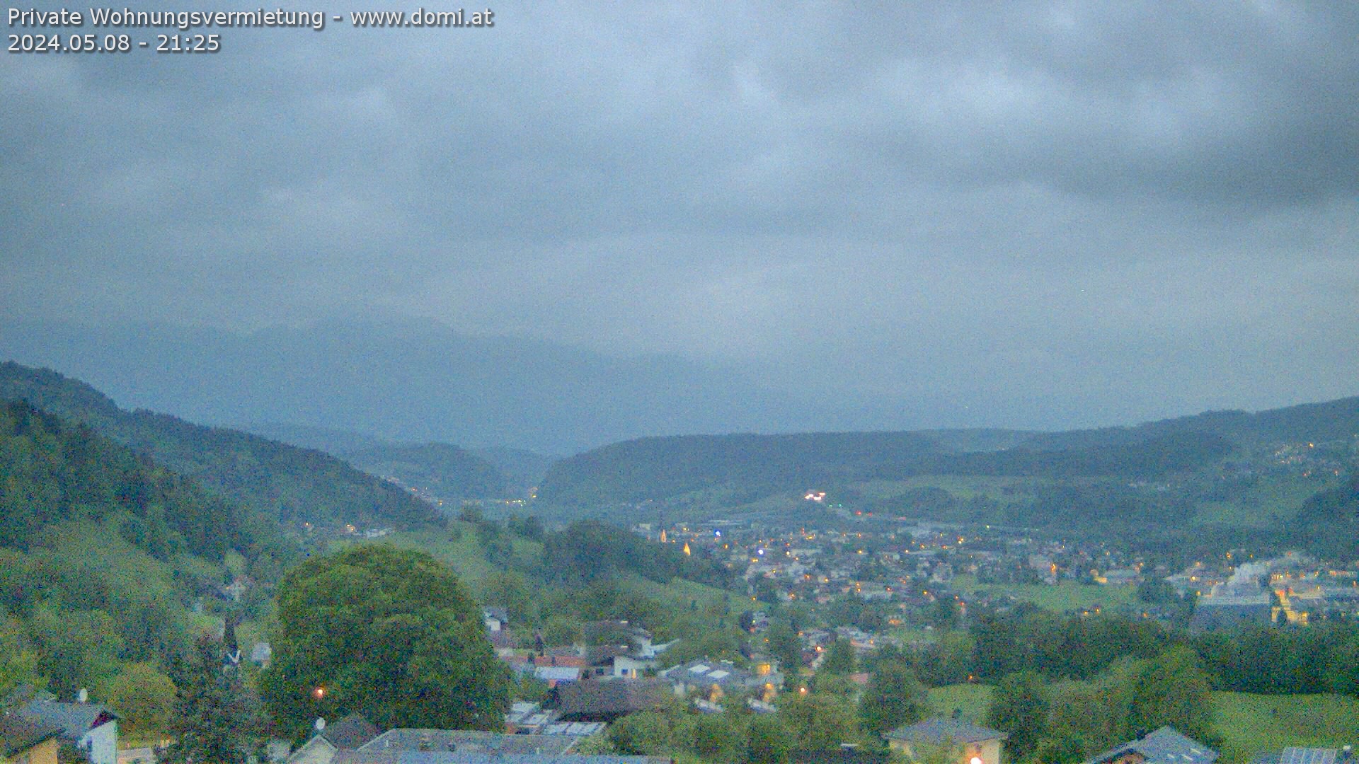 Webcam Panorama Frastanz mit Blick über Feldkirch / Frastanz / Walgau / Rheintal / Schweizer Berge